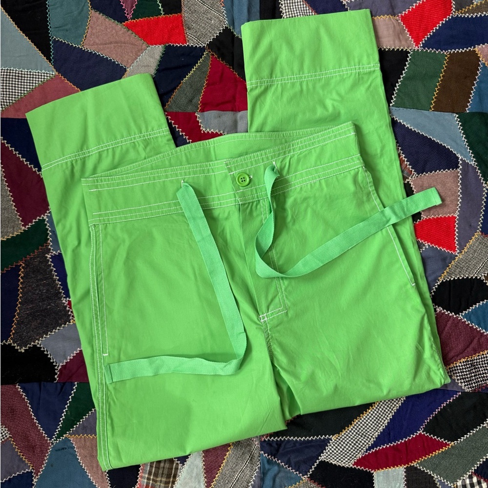 Green Irregular Sleep Pattern Pants - Picture 2 of 6